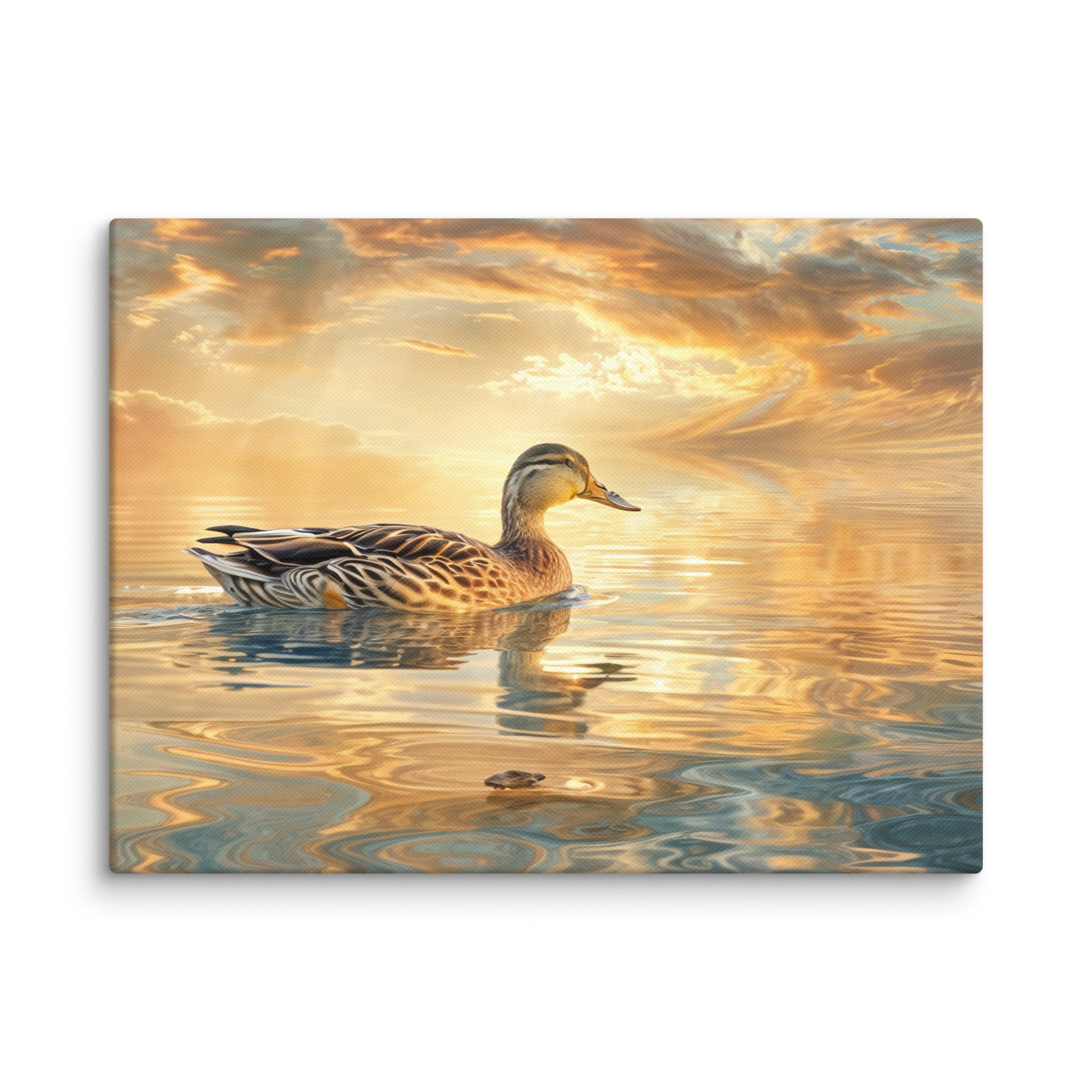 Tableau Canard - Reflets Dorés  Art Virtuoso S  