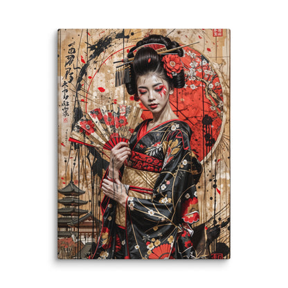 Peinture Geisha Japonaise - Miyako  Art Virtuoso S  