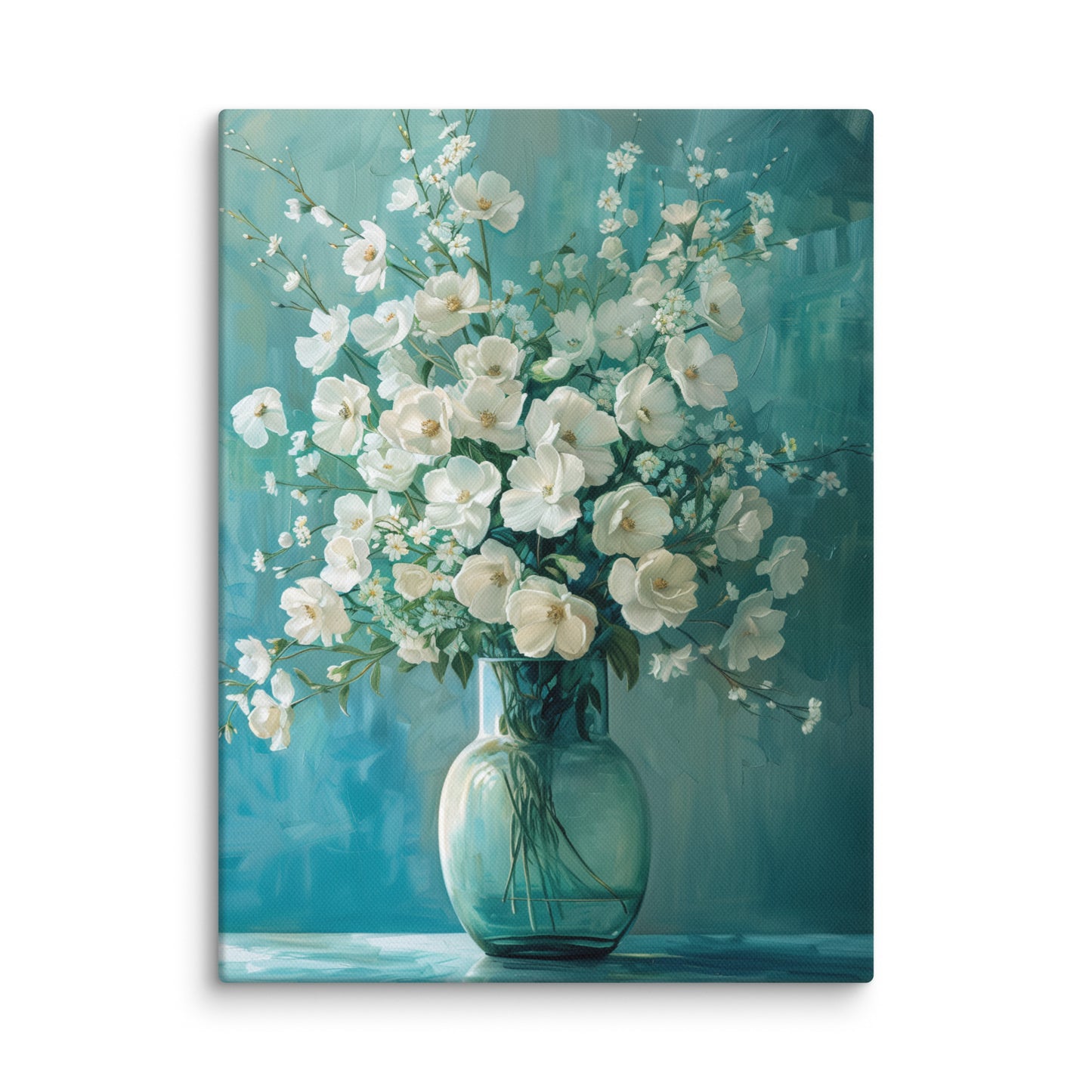 Tableau Fleurs Blanches - Bouquet Éternel  Art Virtuoso S  