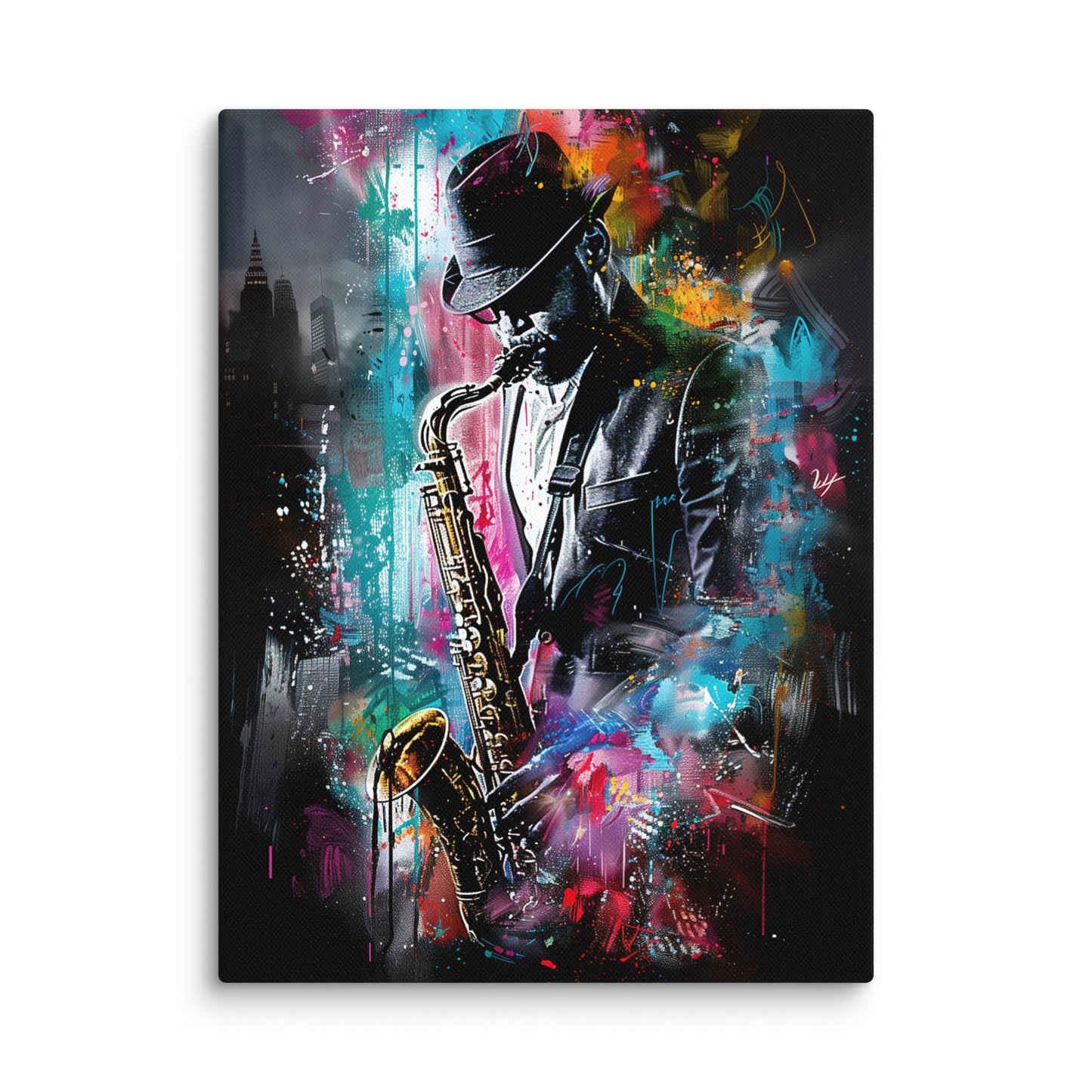 Tableau Saxophoniste Pop Art Affiches, reproductions et œuvres graphiques Art Virtuoso S  