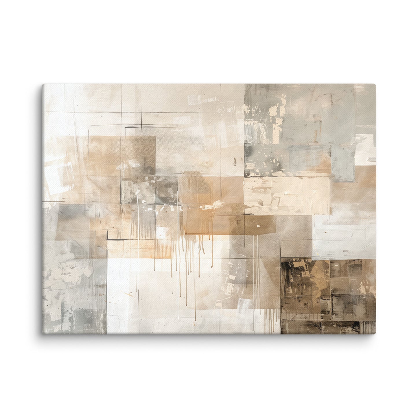 Tableau Beige et Taupe Abstrait Affiches, reproductions et œuvres graphiques Art Virtuoso S  