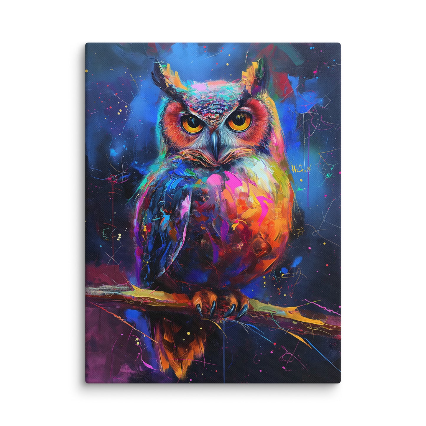 Tableau Hibou - Mystère Nocturne Affiches, reproductions et œuvres graphiques Art Virtuoso S  