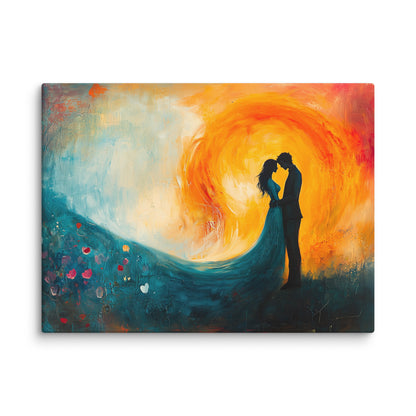 Tableau Romantique Pour Chambre - Étreinte Sous le Soleil Affiches, reproductions et œuvres graphiques Art Virtuoso S  