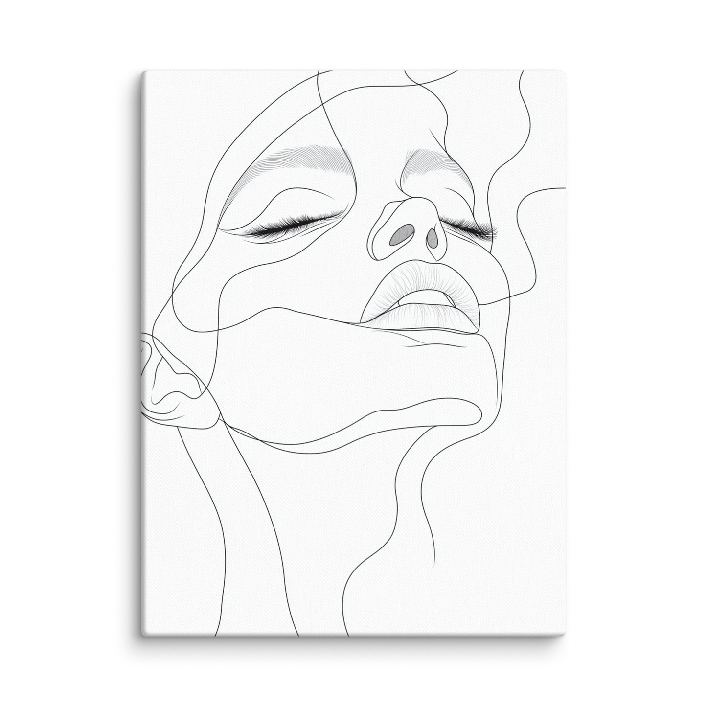 Toile Dessin Minimaliste Femme Affiches, reproductions et œuvres graphiques Art Virtuoso S  