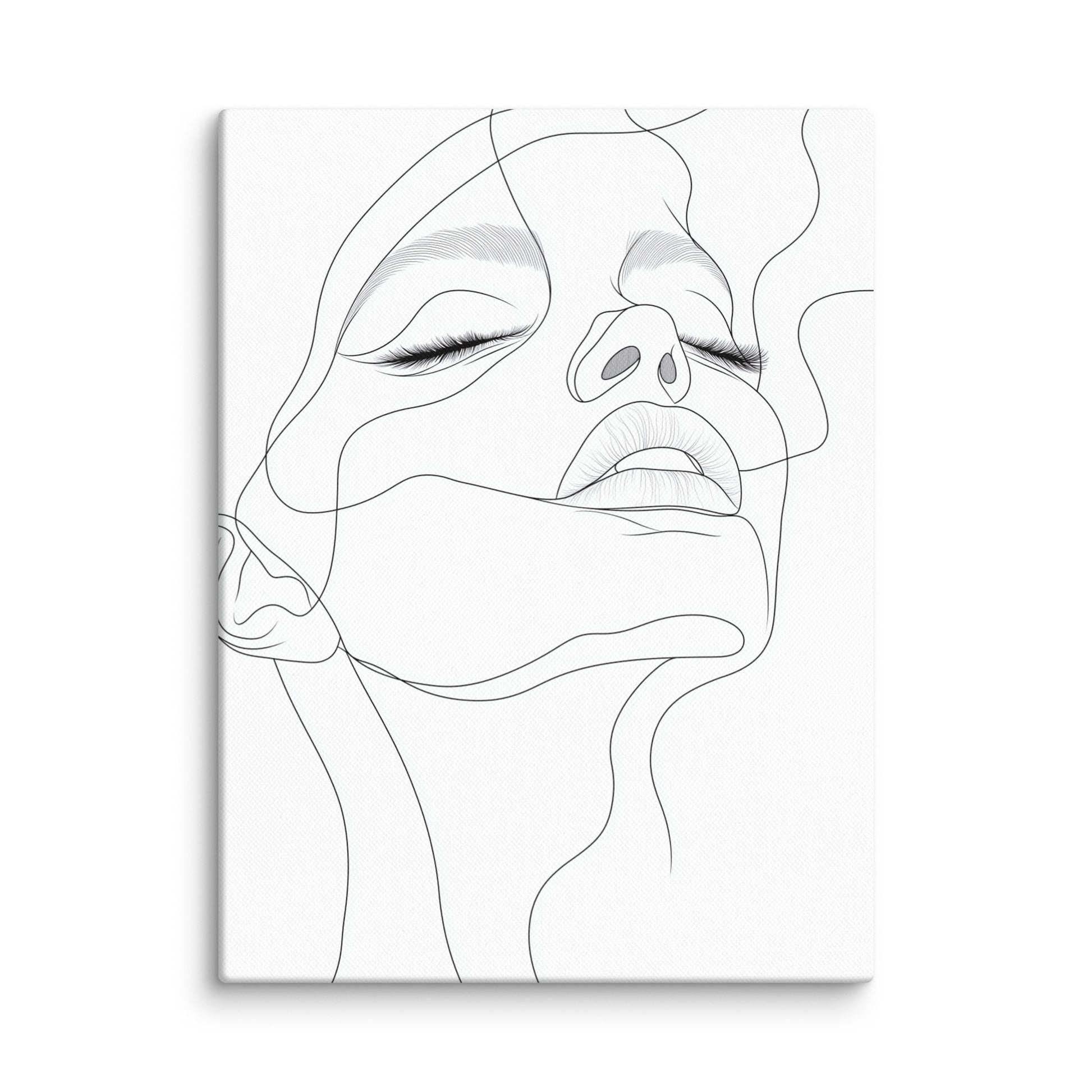 Toile Dessin Minimaliste Femme Affiches, reproductions et œuvres graphiques Art Virtuoso S  