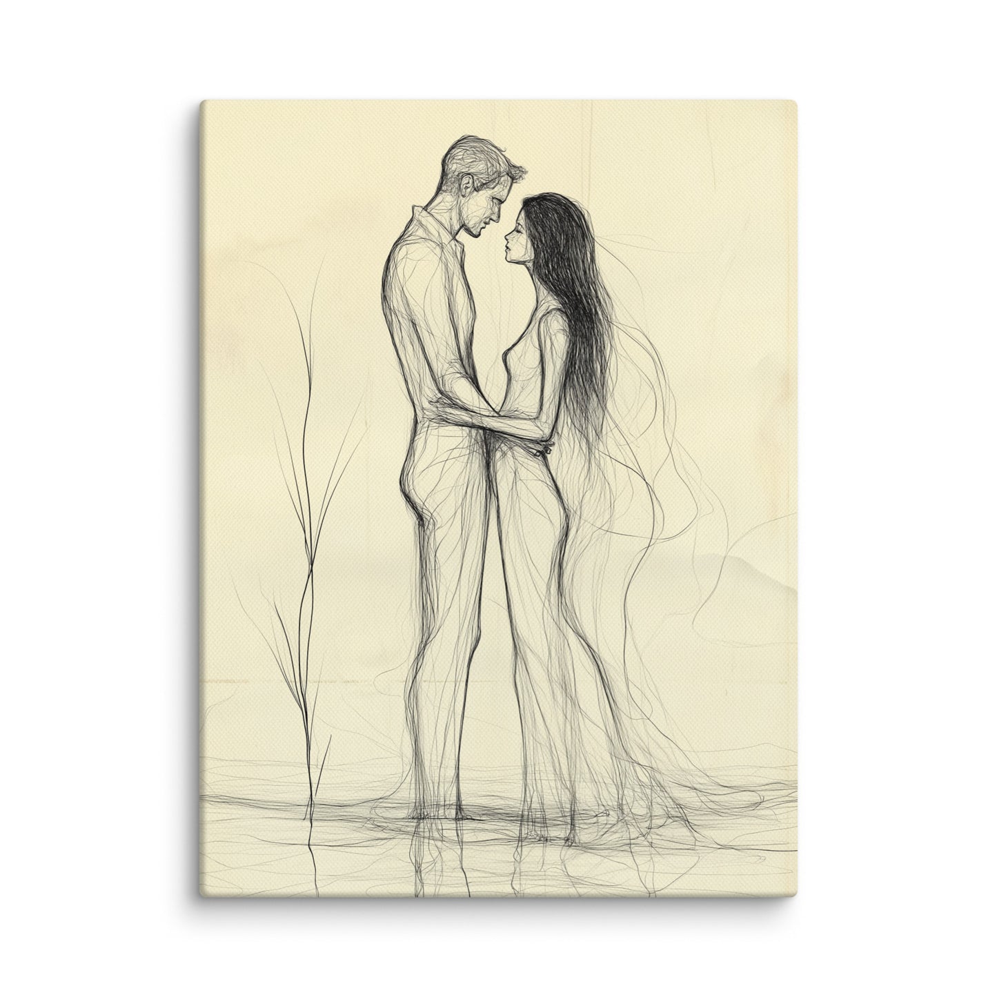 Tableau Minimaliste Couple Affiches, reproductions et œuvres graphiques Art Virtuoso S  