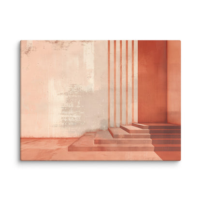 Toile Déco Murale Terracotta : Architecture Minimaliste Affiches, reproductions et œuvres graphiques Art Virtuoso S  