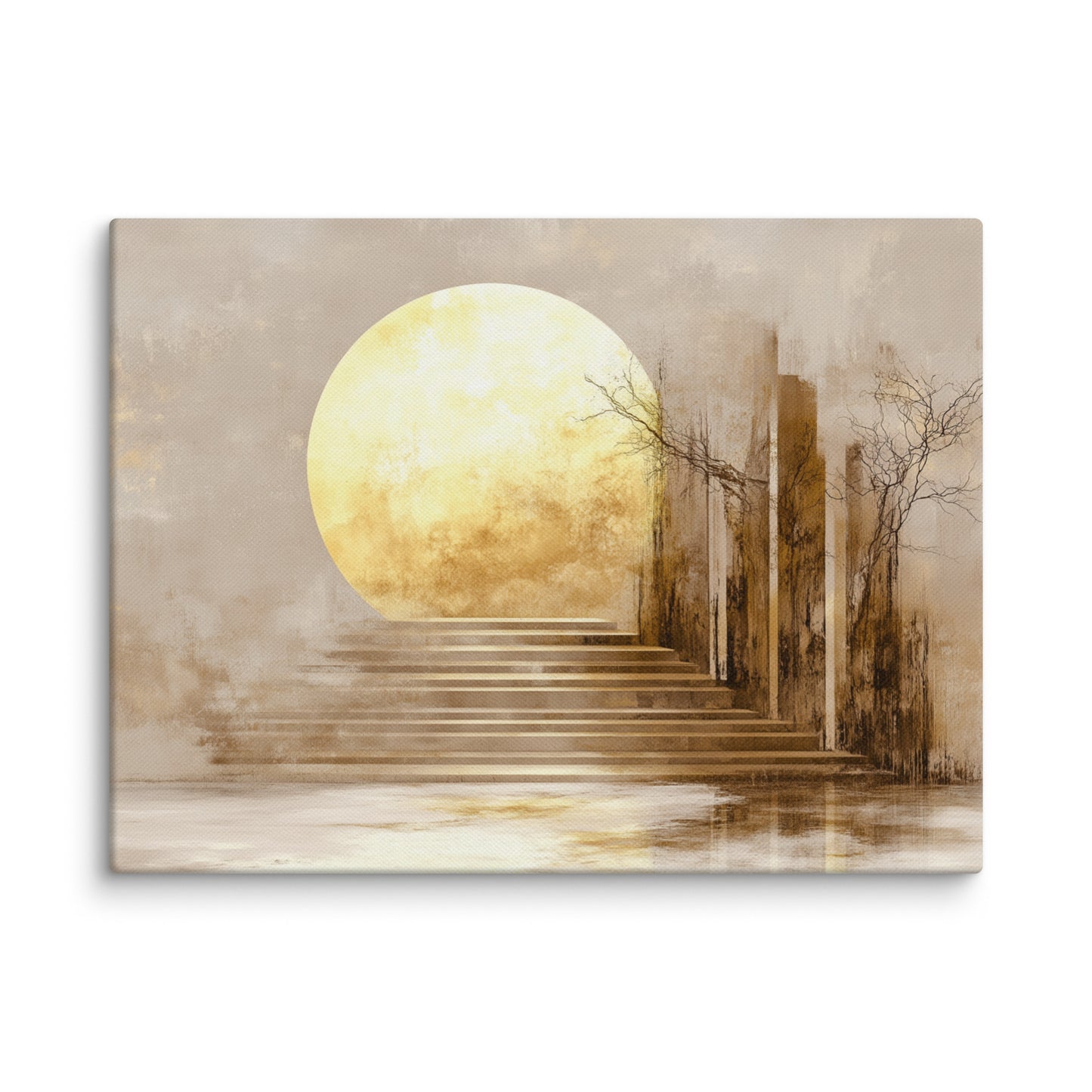 Tableau Style Scandinave - Lune d'Or Affiches, reproductions et œuvres graphiques Art Virtuoso S