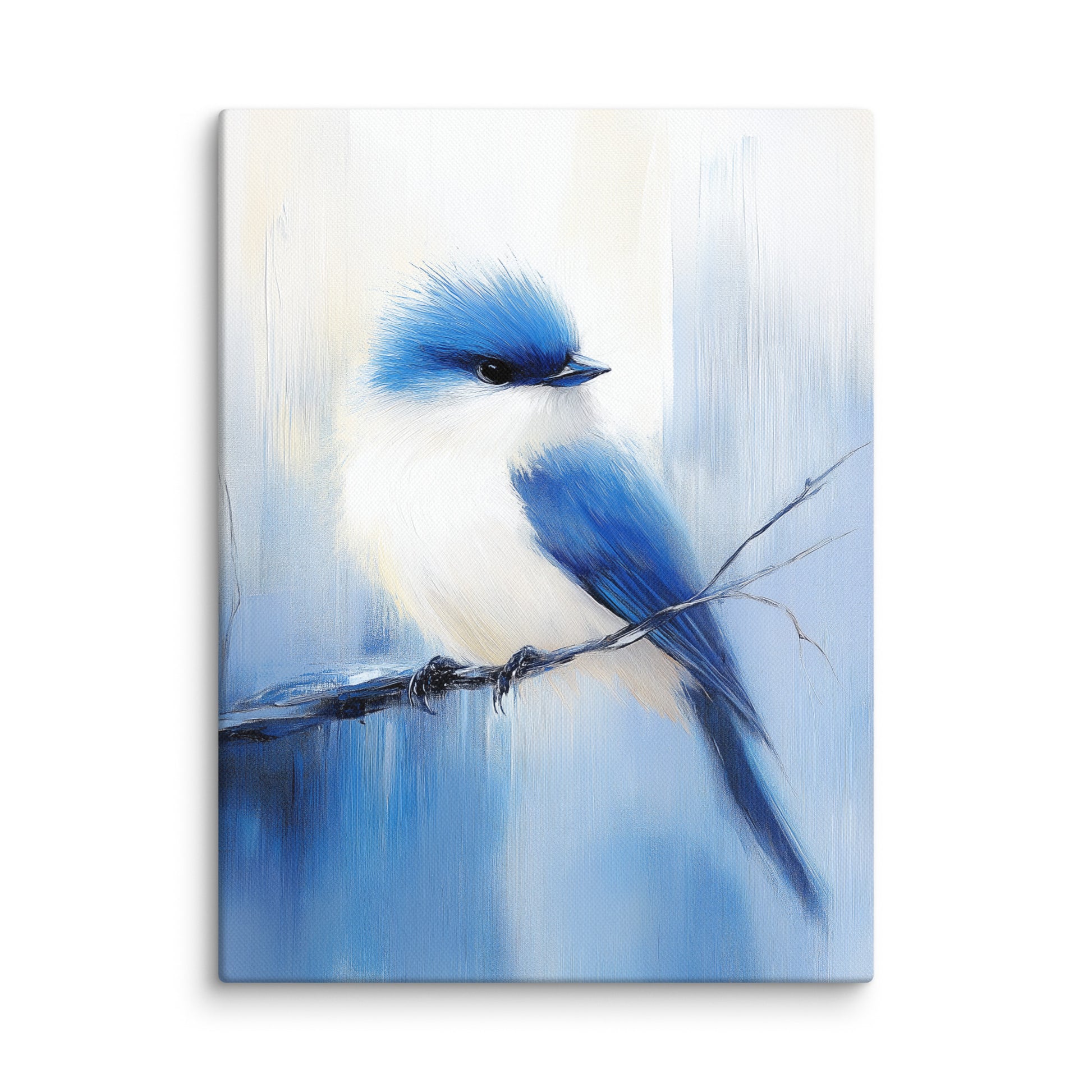 Tableau Oiseau Bleu - Plume d'Azur Affiches, reproductions et œuvres graphiques Art Virtuoso S