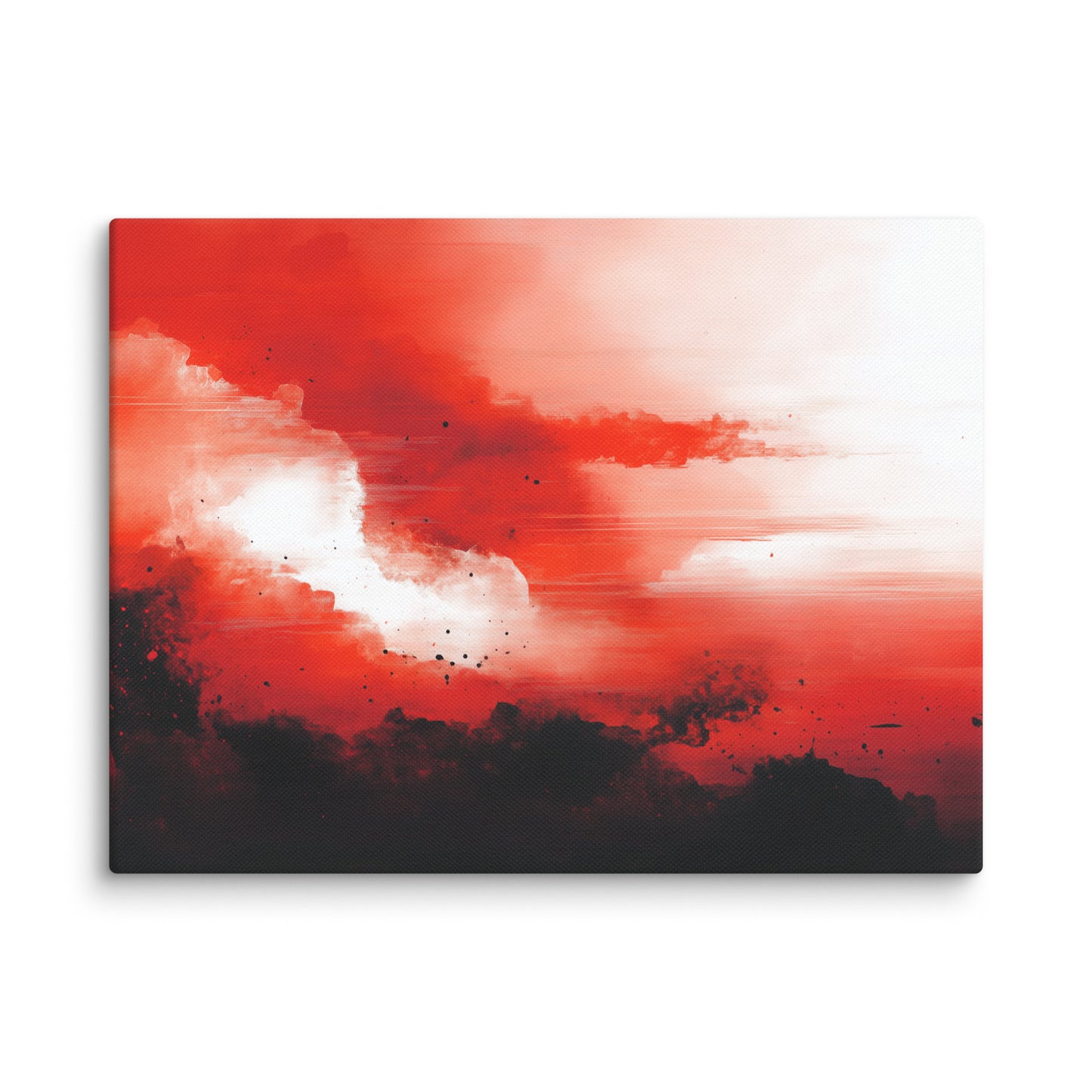 Tableau Art Rouge - Nuages d'Encre Affiches, reproductions et œuvres graphiques Art Virtuoso S