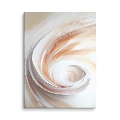 Tableau Beige Crème - Spirale Céleste Affiches, reproductions et œuvres graphiques Art Virtuoso S