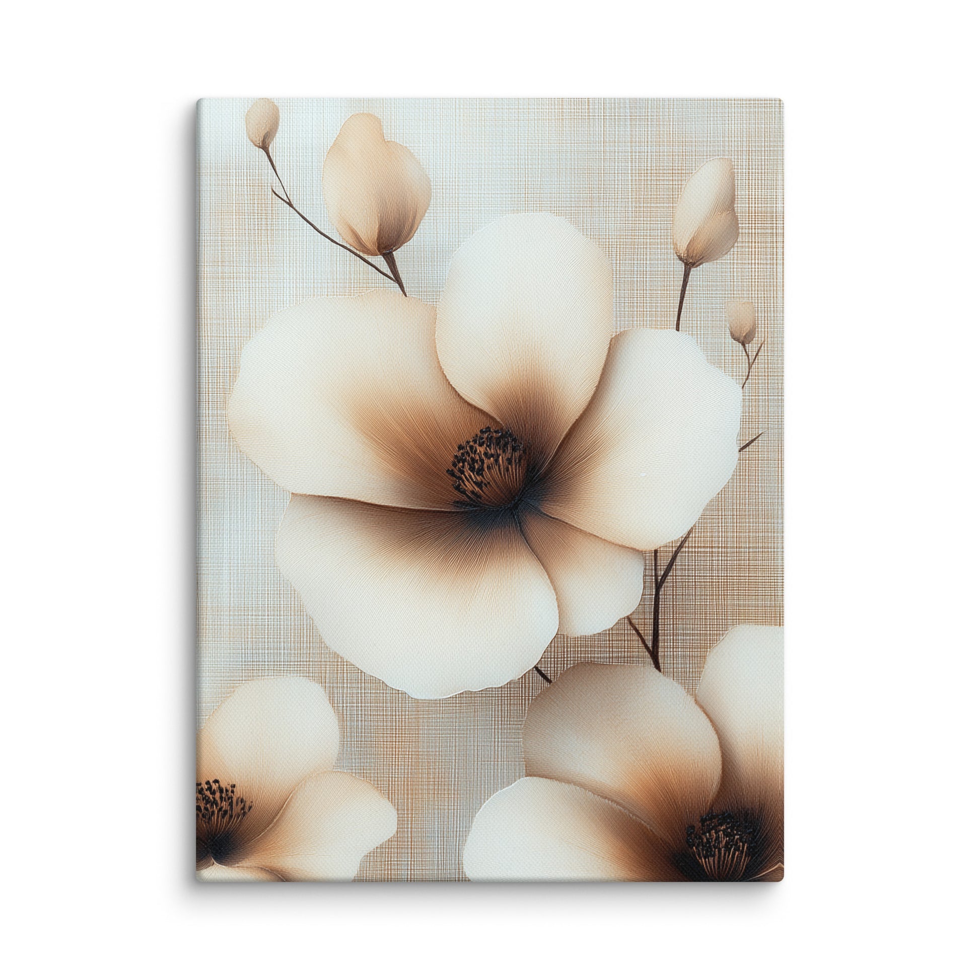 Tableau Fleur Beige - Magnolias Célestes Affiches, reproductions et œuvres graphiques Art Virtuoso S