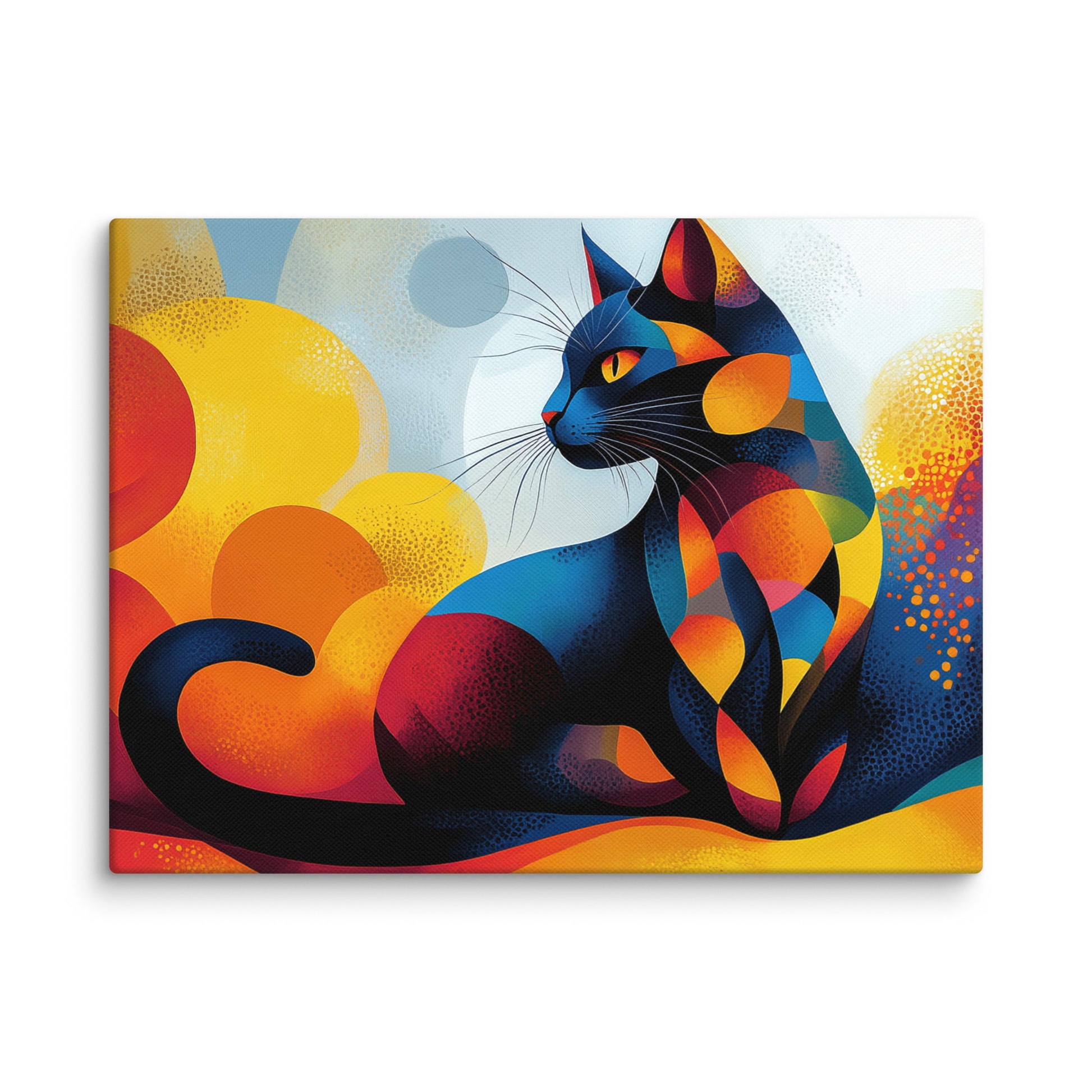 Tableau Toile Chat - Symphonie Féline Affiches, reproductions et œuvres graphiques Art Virtuoso S