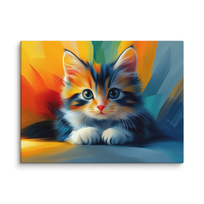 Tableau Chat Mignon - Chaton Joueur Affiches, reproductions et œuvres graphiques Art Virtuoso S