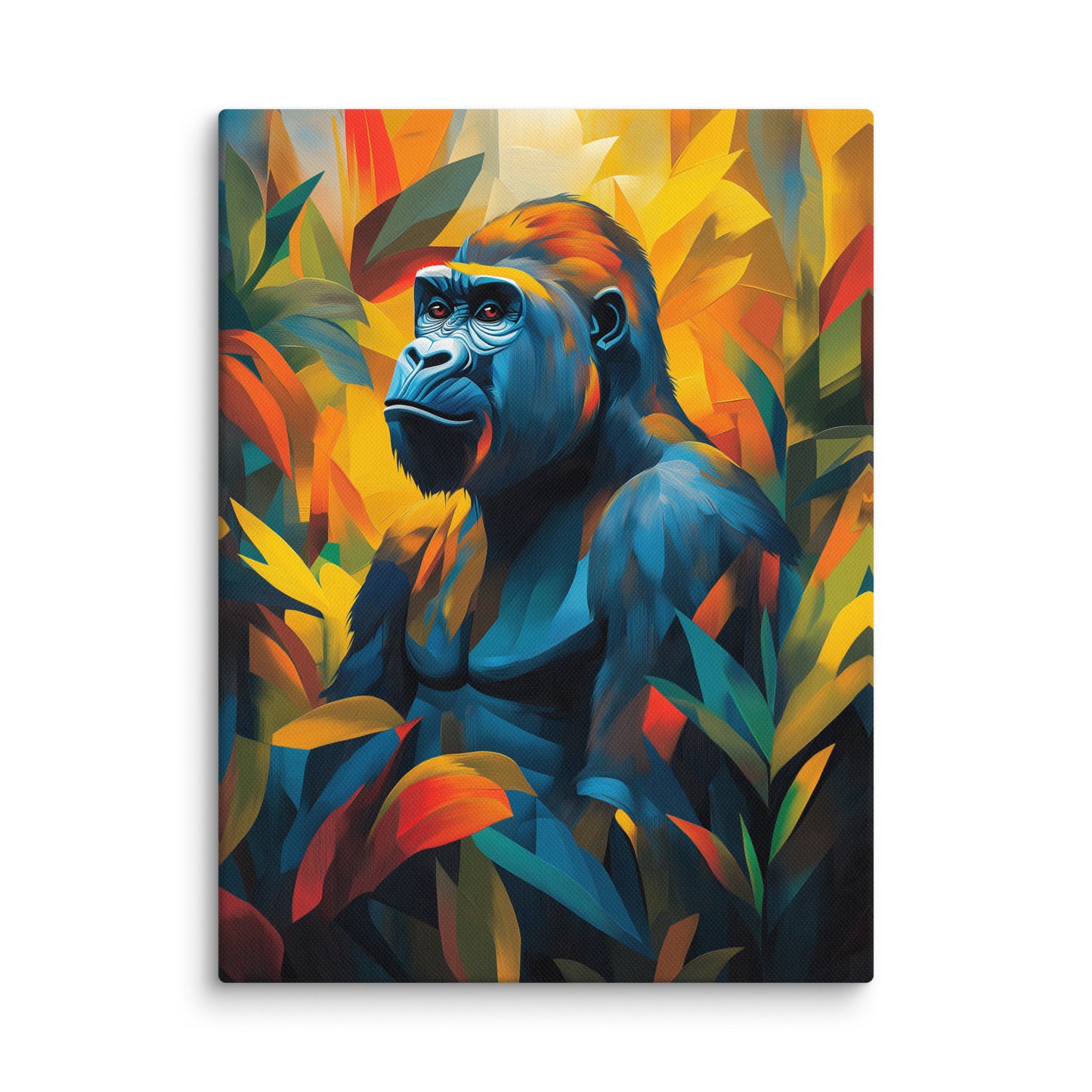 Tableau Gorille : Jungle Géométrique Affiches, reproductions et œuvres graphiques Art Virtuoso S