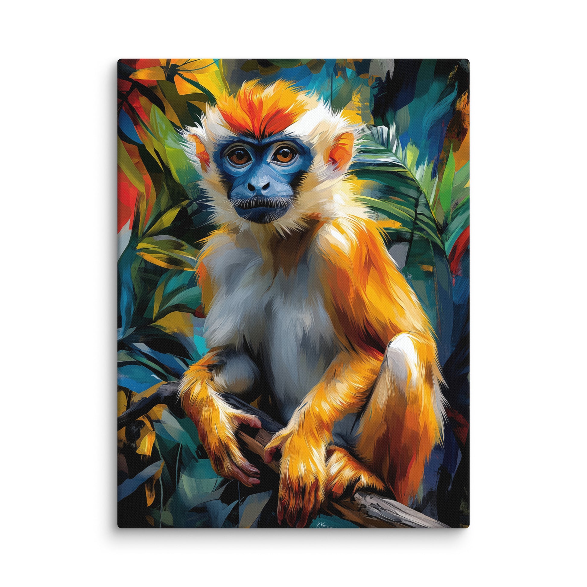 Toile Singe : Soleil de la Jungle Affiches, reproductions et œuvres graphiques Art Virtuoso S