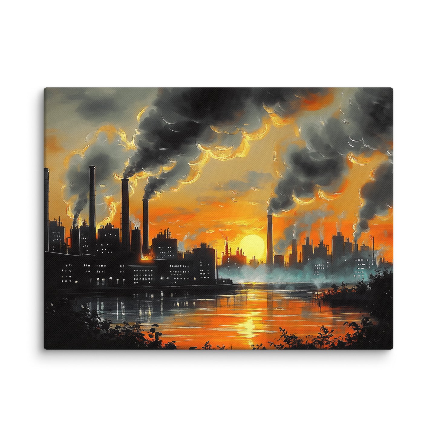 Tableau Style Industriel Vintage au Crépuscule Affiches, reproductions et œuvres graphiques Art Virtuoso S