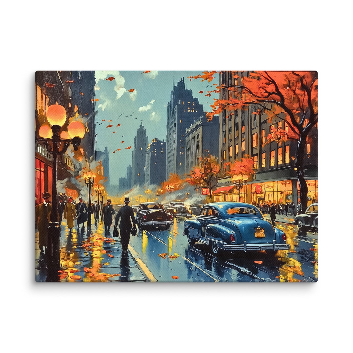 Tableau Style Vintage : Autumn City Affiches, reproductions et œuvres graphiques Art Virtuoso S