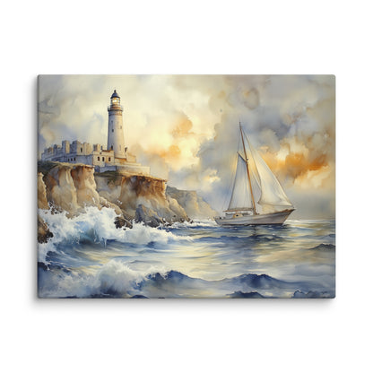 Tableau Bretagne Vintage : Phare Atlantique Affiches, reproductions et œuvres graphiques Art Virtuoso S