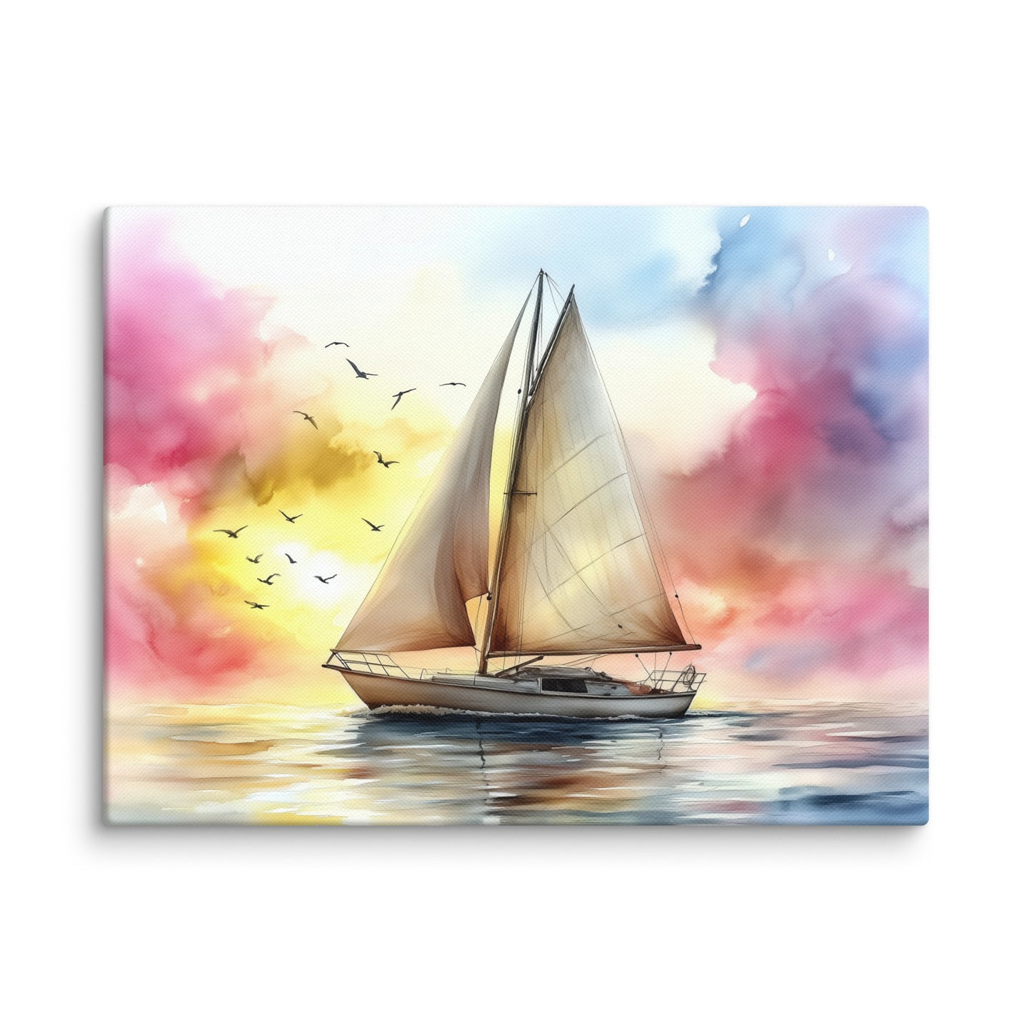 Tableau Aquarelle Voilier : Brise Marine Affiches, reproductions et œuvres graphiques Art Virtuoso S