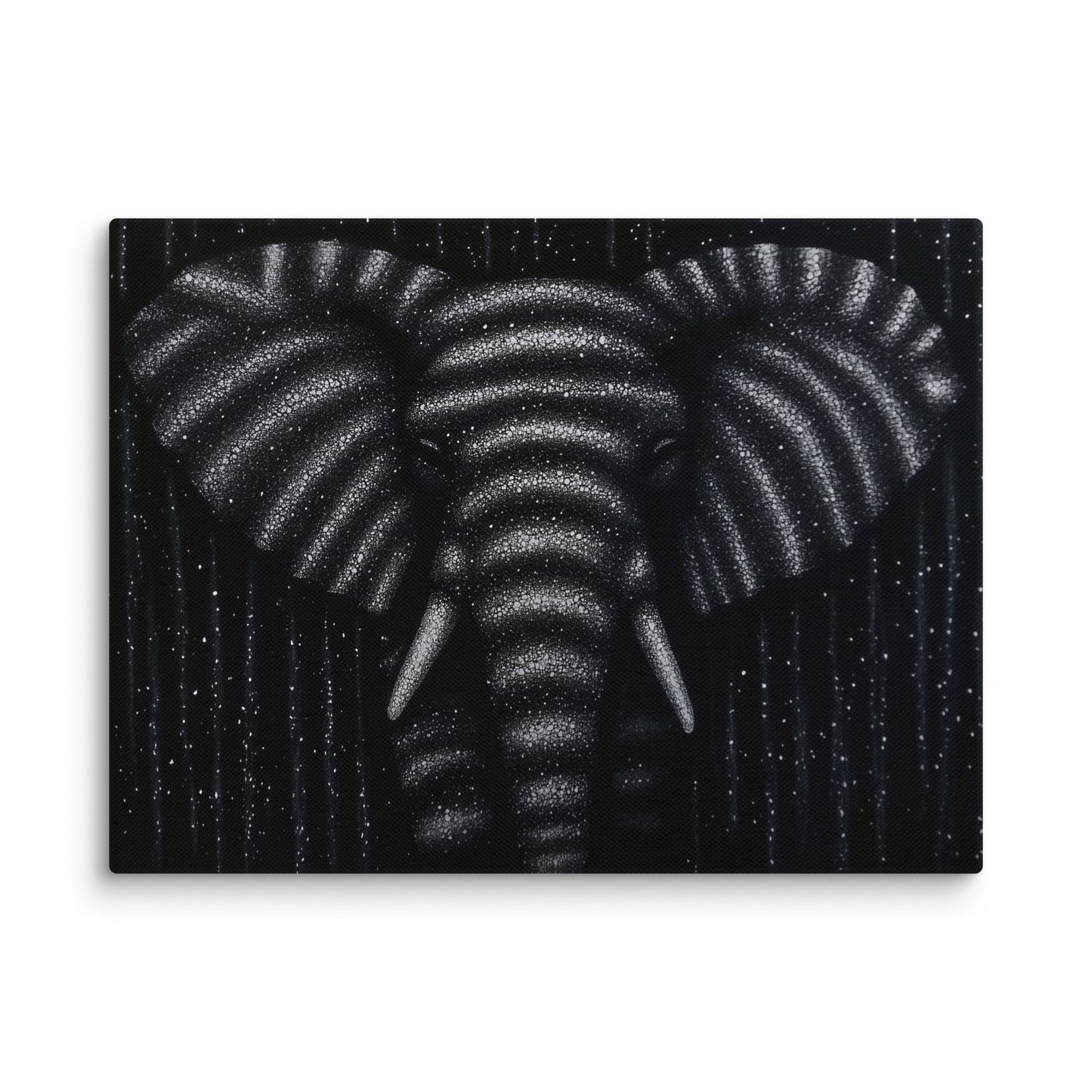 Tableau Déco Éléphant - Mystère en Noir et Blanc Affiches, reproductions et œuvres graphiques Art Virtuoso S