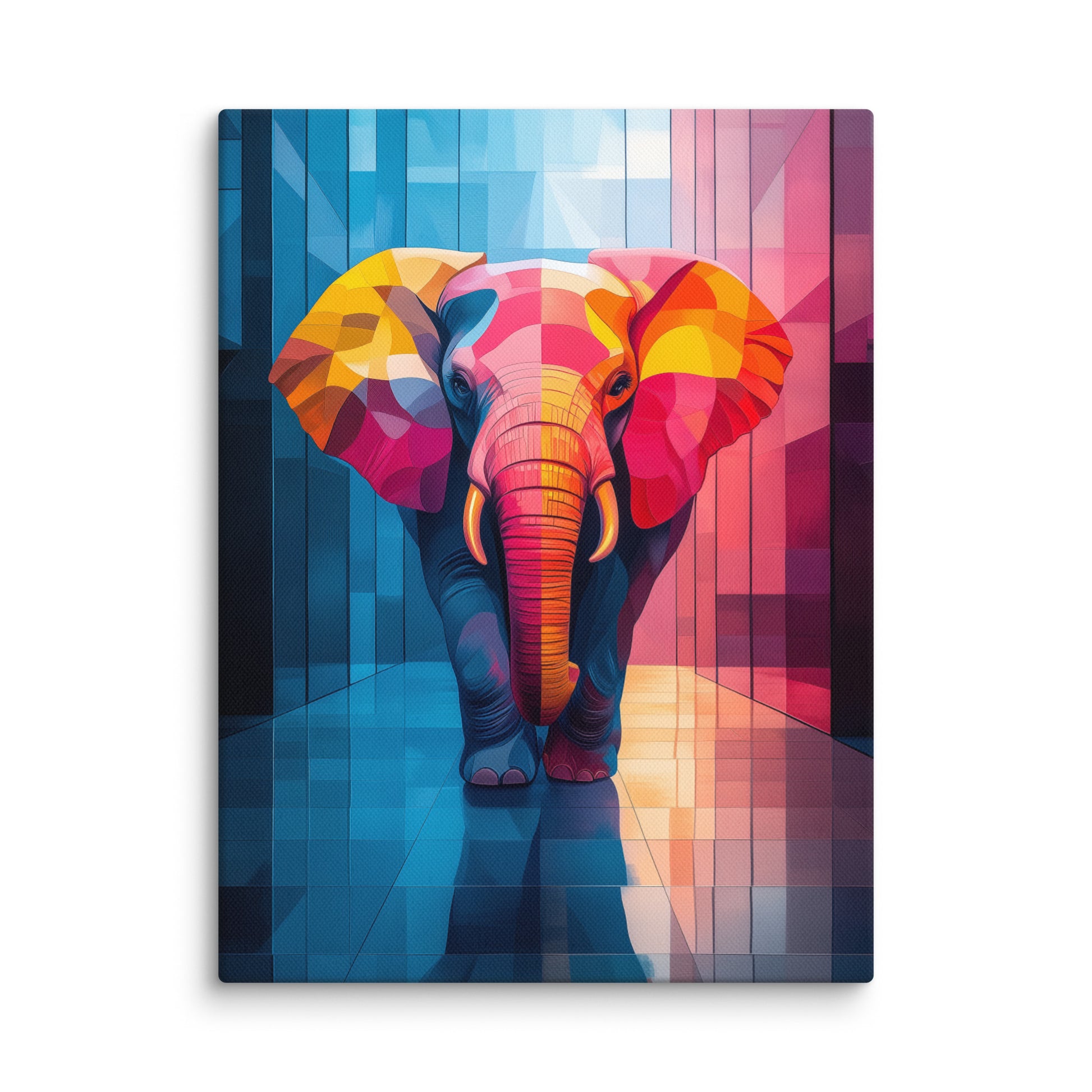 Peinture Éléphant Coloré Affiches, reproductions et œuvres graphiques Art Virtuoso S