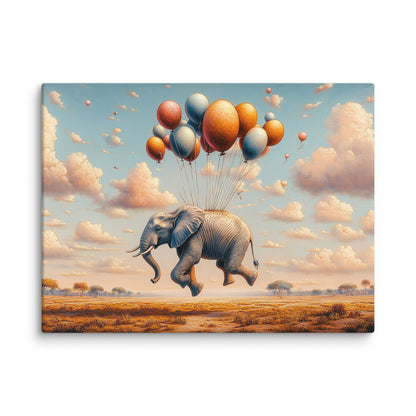 Tableau Éléphant Ballon - Rêverie Aérienne Affiches, reproductions et œuvres graphiques Art Virtuoso S