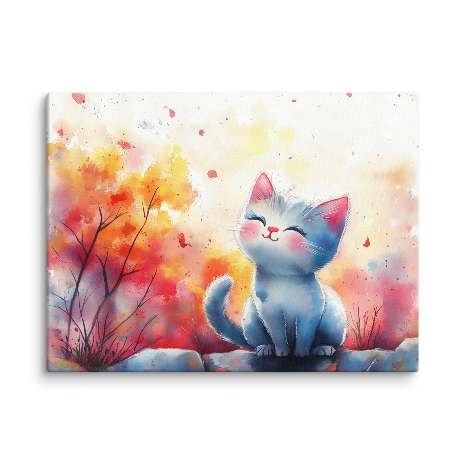 Peinture Aquarelle Chat - Douceur Féline Affiches, reproductions et œuvres graphiques Art Virtuoso S