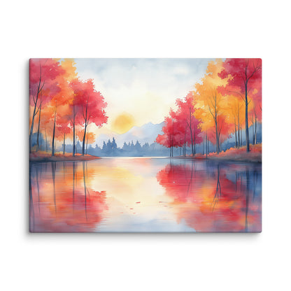 Peinture Aquarelle Automne – Reflets Éphémères Affiches, reproductions et œuvres graphiques Art Virtuoso S