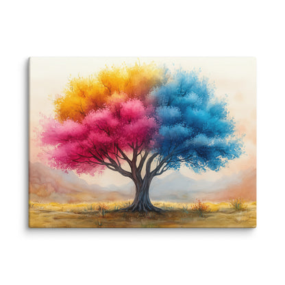 Tableau Arbre 4 Saisons – Éveil des Couleurs Affiches, reproductions et œuvres graphiques Art Virtuoso S