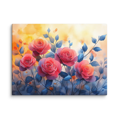 Peinture Aquarelle Rose – Bouquet Éclatant Affiches, reproductions et œuvres graphiques Art Virtuoso S