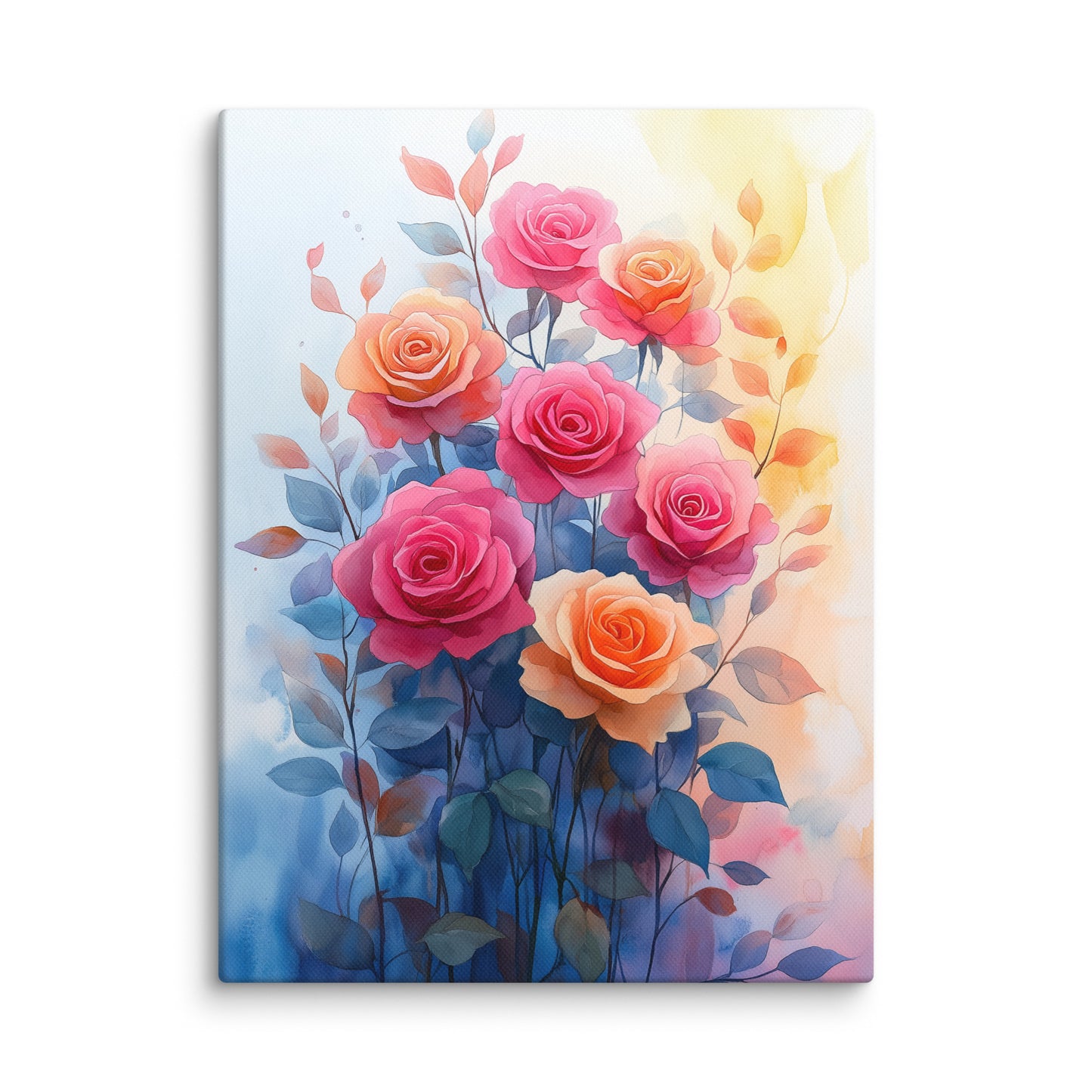 Peinture Aquarelle - Bouquet de Roses Affiches, reproductions et œuvres graphiques Art Virtuoso S