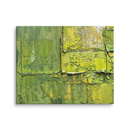 Tableau Abstrait Contemporain Vert  Art Virtuoso M  