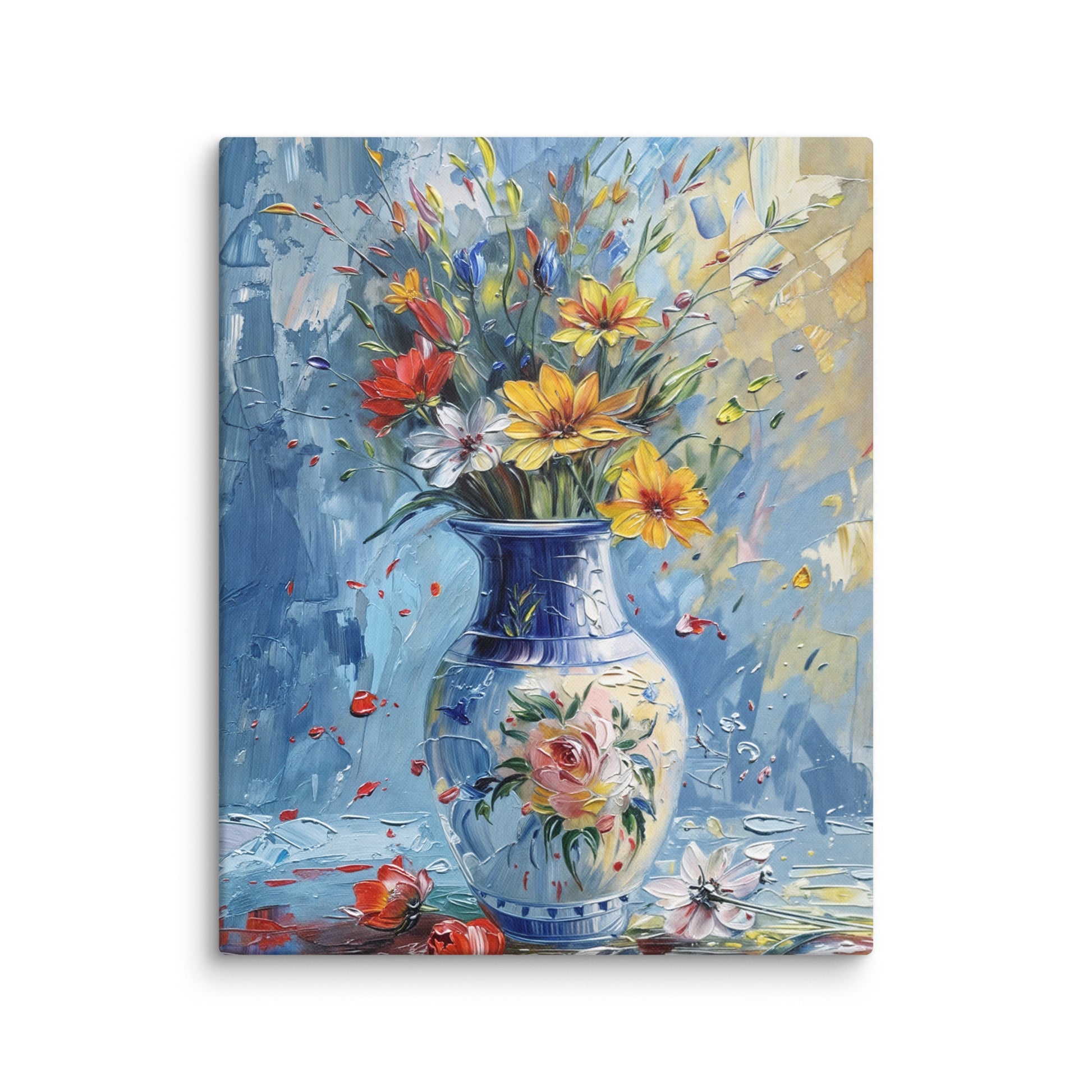 Tableau Pot de Fleurs – Symphonie de Couleurs  Art Virtuoso M