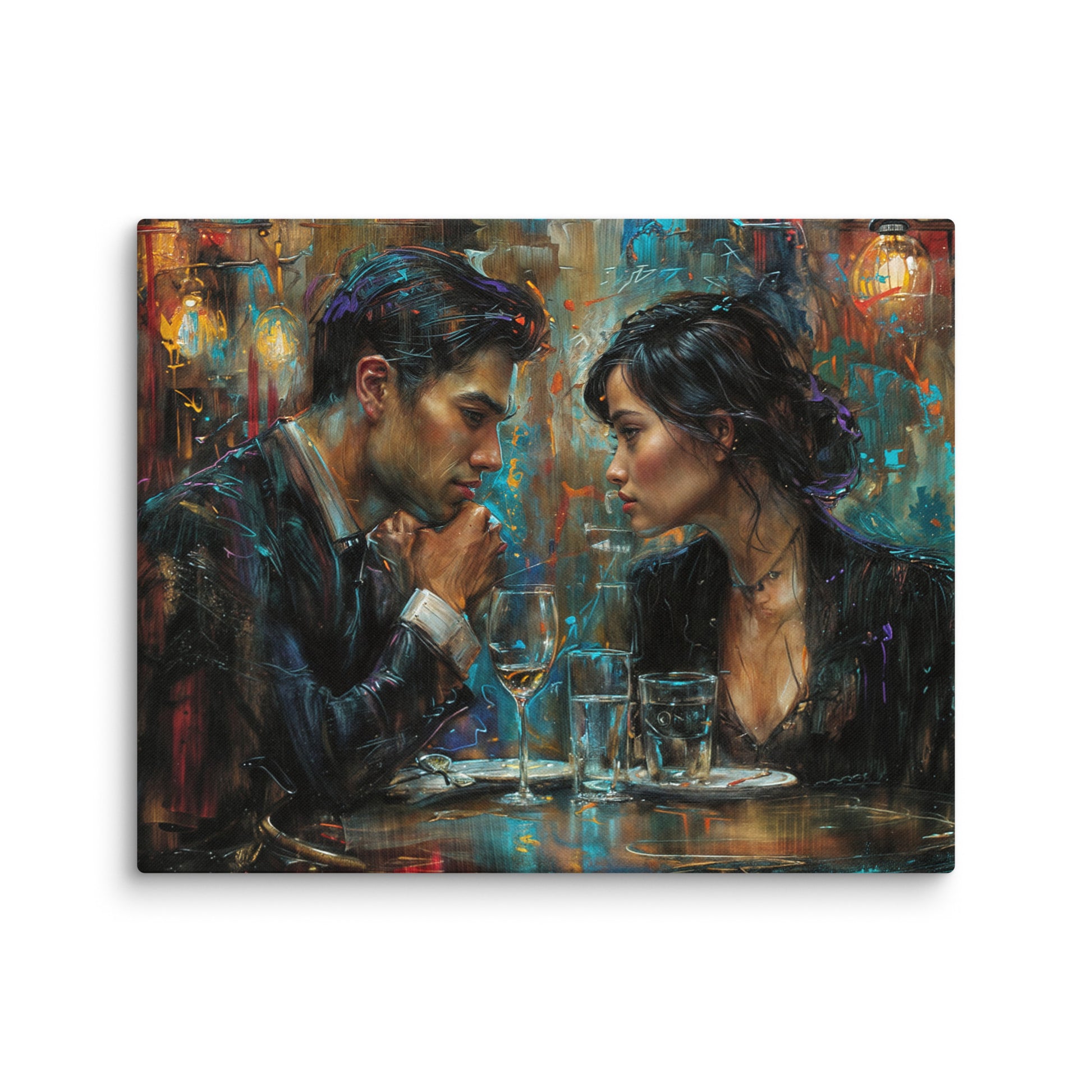 Tableau Figuratif Moderne - Regard Croisé  Art Virtuoso M