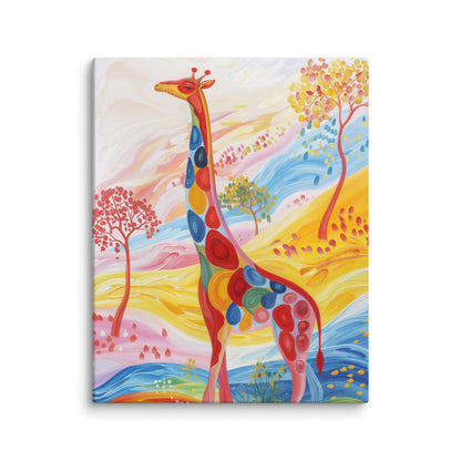 Tableau Girafe Multicolore  Art Virtuoso M  