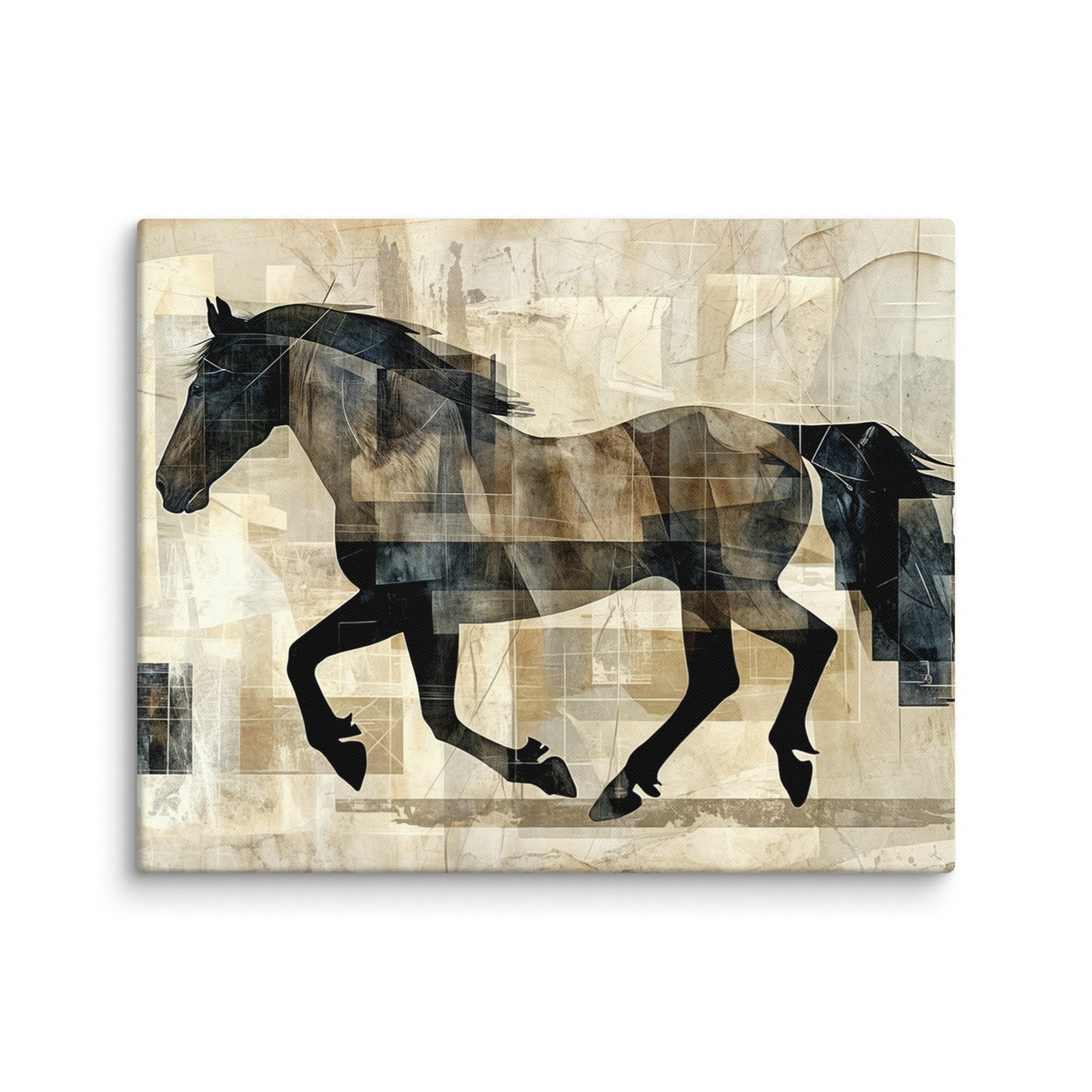 Tableau Cheval Abstrait - Élan de Liberté