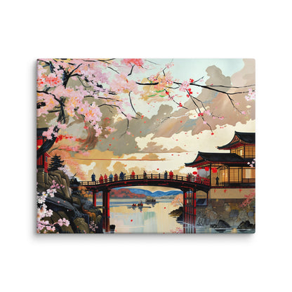 Tableau Japonais Traditionnel - Pont de Kyoto  Art Virtuoso M