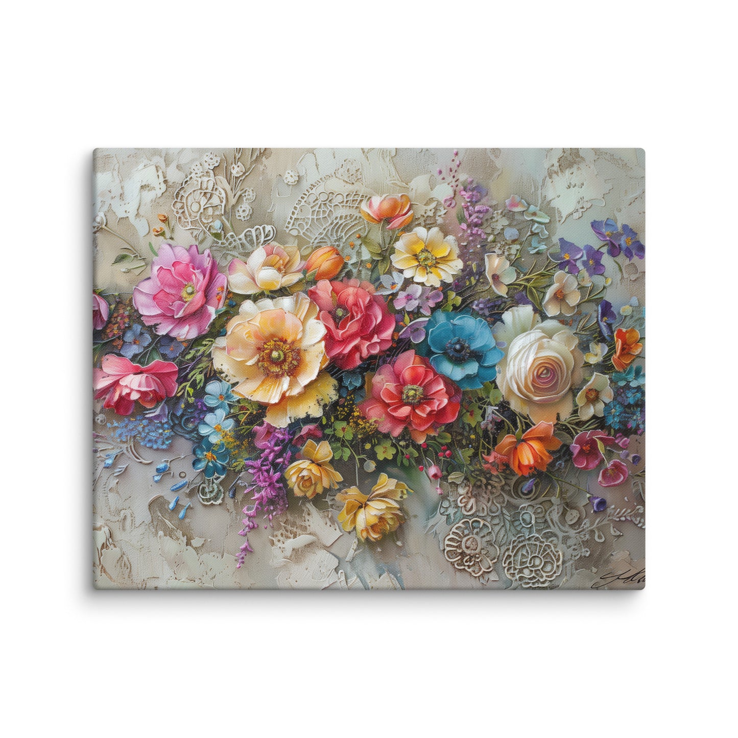 Tableau Fleurs Vintage  Art Virtuoso M  