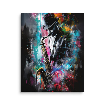 Tableau Saxophoniste Pop Art Affiches, reproductions et œuvres graphiques Art Virtuoso M  