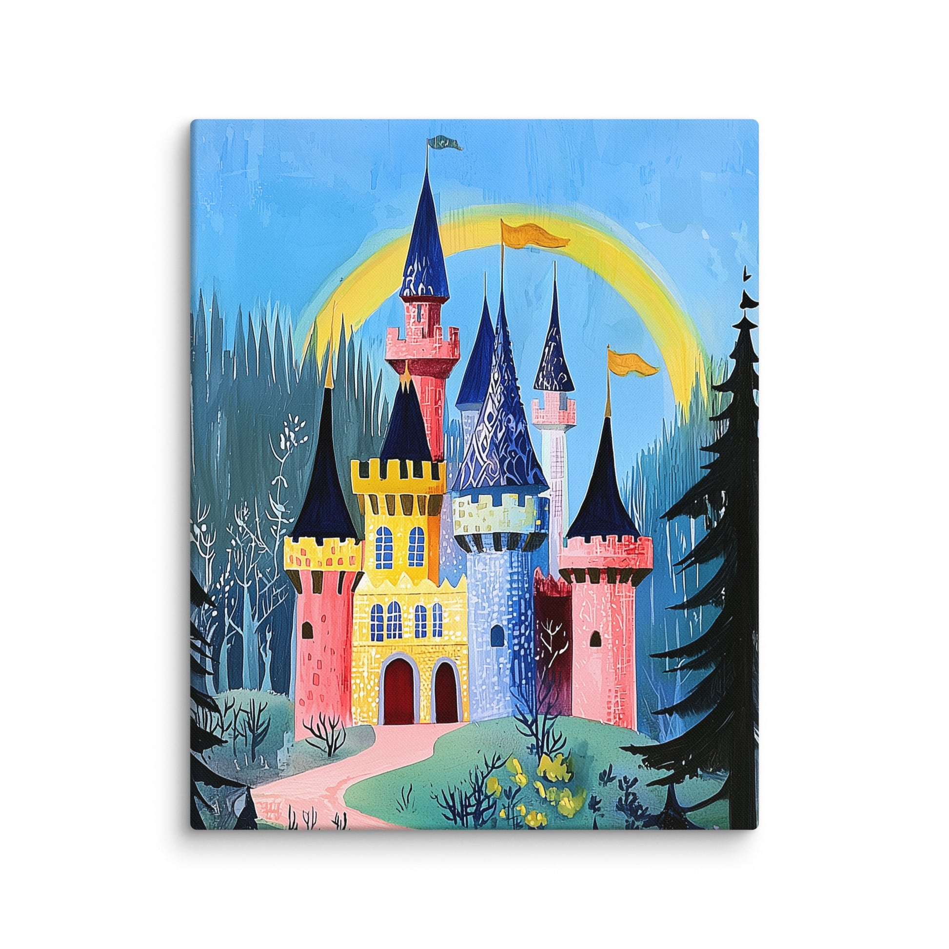 Affiche château princesse fille au format M