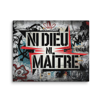 Tableau Anarchiste - Ni Dieu Ni Maître Affiches, reproductions et œuvres graphiques Art Virtuoso M  