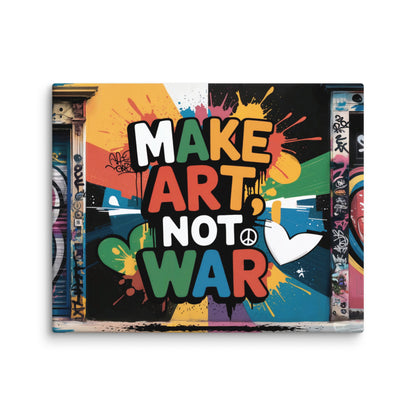 Graffiti Art Mural - Make Art, Not War Affiches, reproductions et œuvres graphiques Art Virtuoso M  