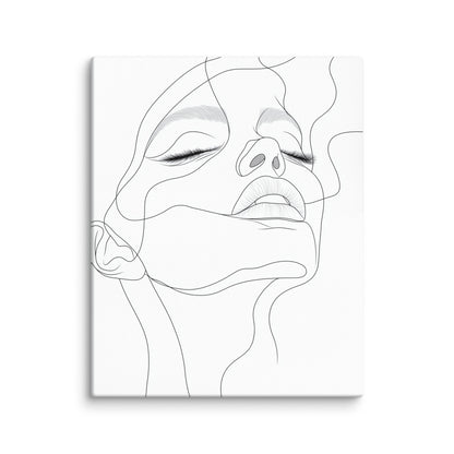 Toile Dessin Minimaliste Femme Affiches, reproductions et œuvres graphiques Art Virtuoso M  