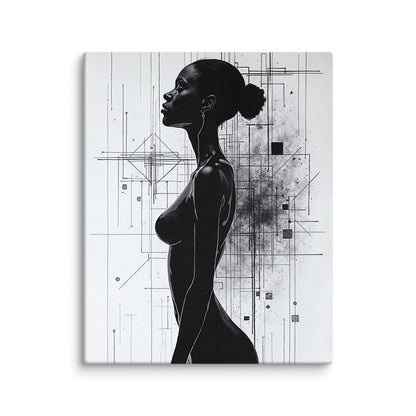 Tableau Femme Africaine Noir et Blanc Affiches, reproductions et œuvres graphiques Art Virtuoso M  