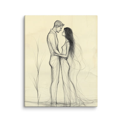 Tableau Minimaliste Couple Affiches, reproductions et œuvres graphiques Art Virtuoso M  