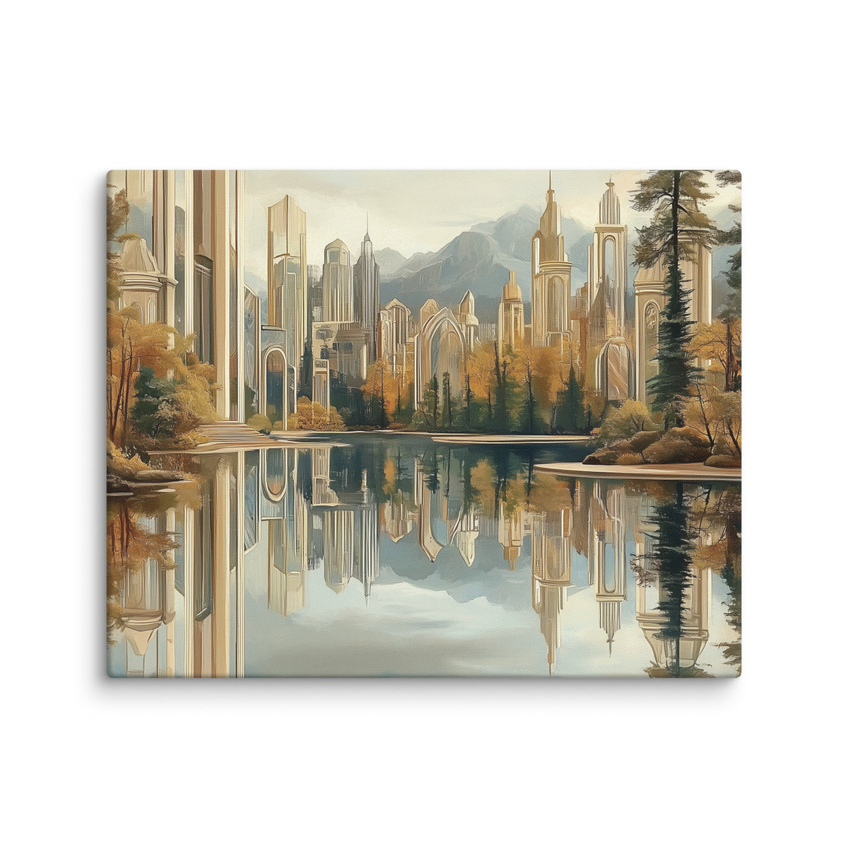 Tableau Paysage Futuriste Affiches, reproductions et œuvres graphiques Art Virtuoso M  