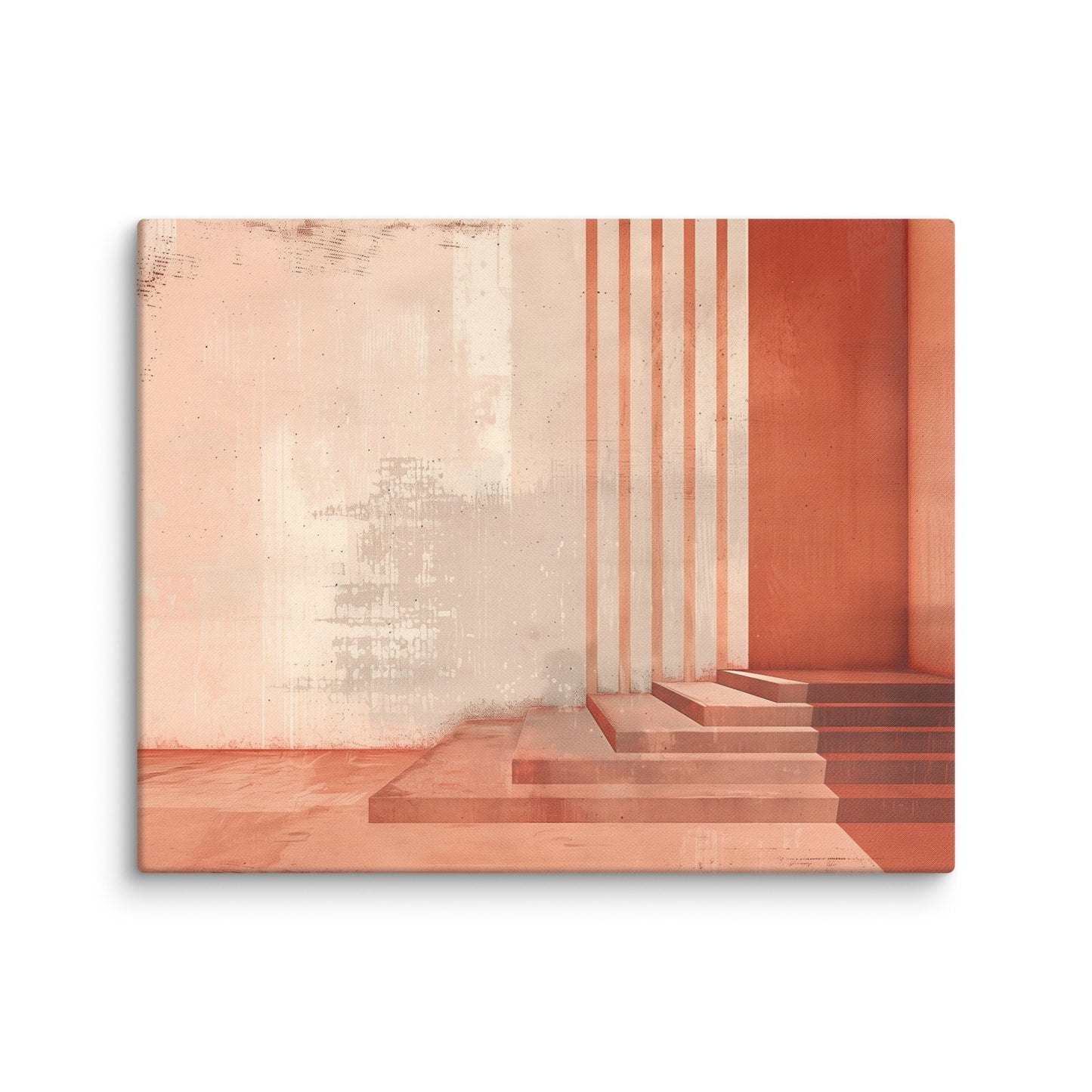 Toile Déco Murale Terracotta : Architecture Minimaliste Affiches, reproductions et œuvres graphiques Art Virtuoso M  