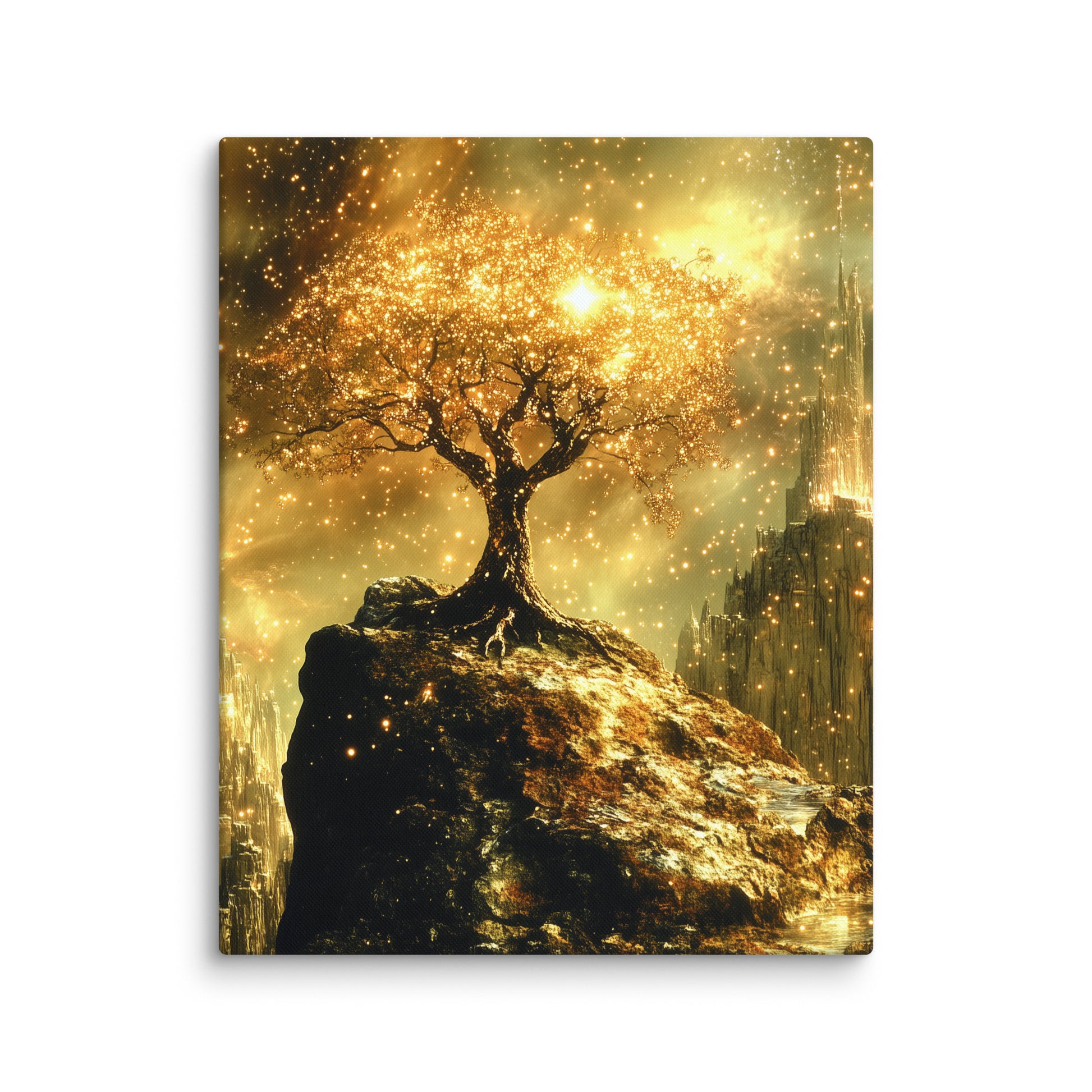 Tableau Arbre Enchanté - Vision Mystique de la Nature Affiches, reproductions et œuvres graphiques Art Virtuoso M  