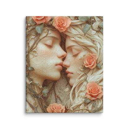 Tableau Amoureux - Romance Art Nouveau Affiches, reproductions et œuvres graphiques Art Virtuoso M